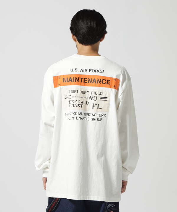 MAINTENANCE PATCH L/S T-SHIRT / メンテナンス パッチ 長袖Tシャツ