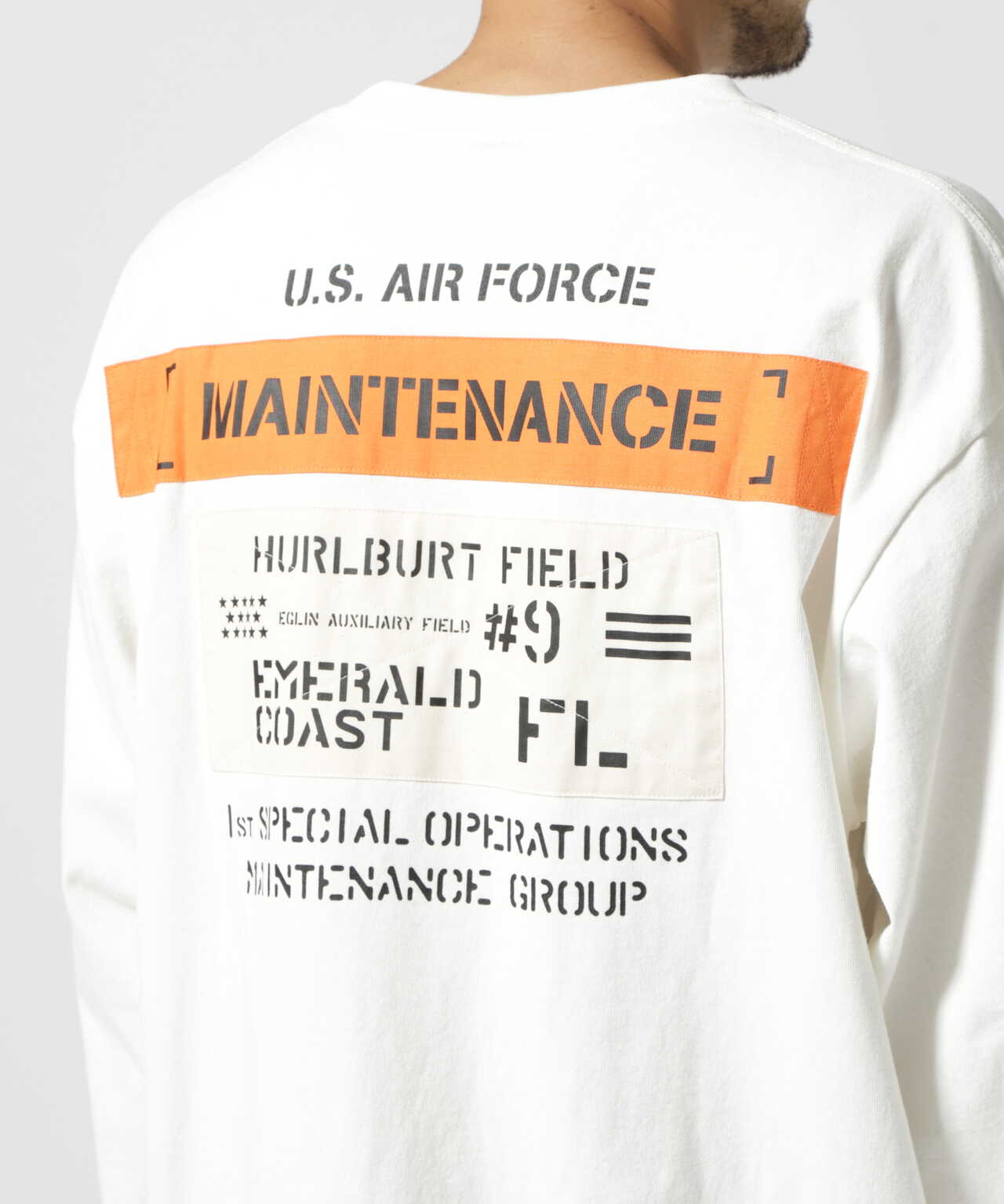 MAINTENANCE PATCH L/S T-SHIRT / メンテナンス パッチ 長袖Tシャツ