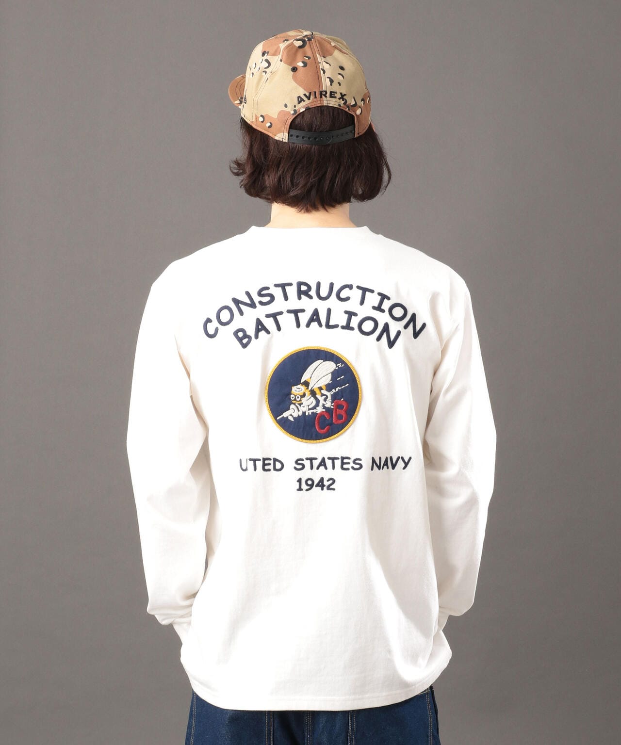 L/S CB EMBROIDERY T-SHIRT / 長袖 CB 刺繍 Tシャツ