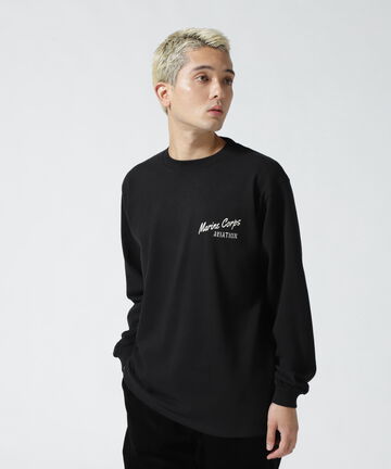 PURPLE FOXES LONG SLEEVE T-SHIRT / パープル フォックス 長袖 Tシャツ