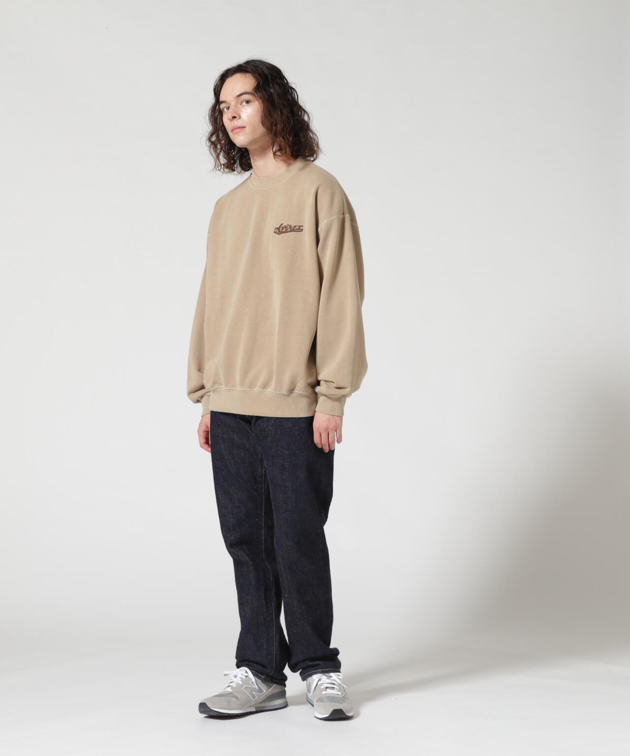 WEB&DEPOT限定》PIGMENT DYED CREW NECK SWEAT / ピグメント ダイ