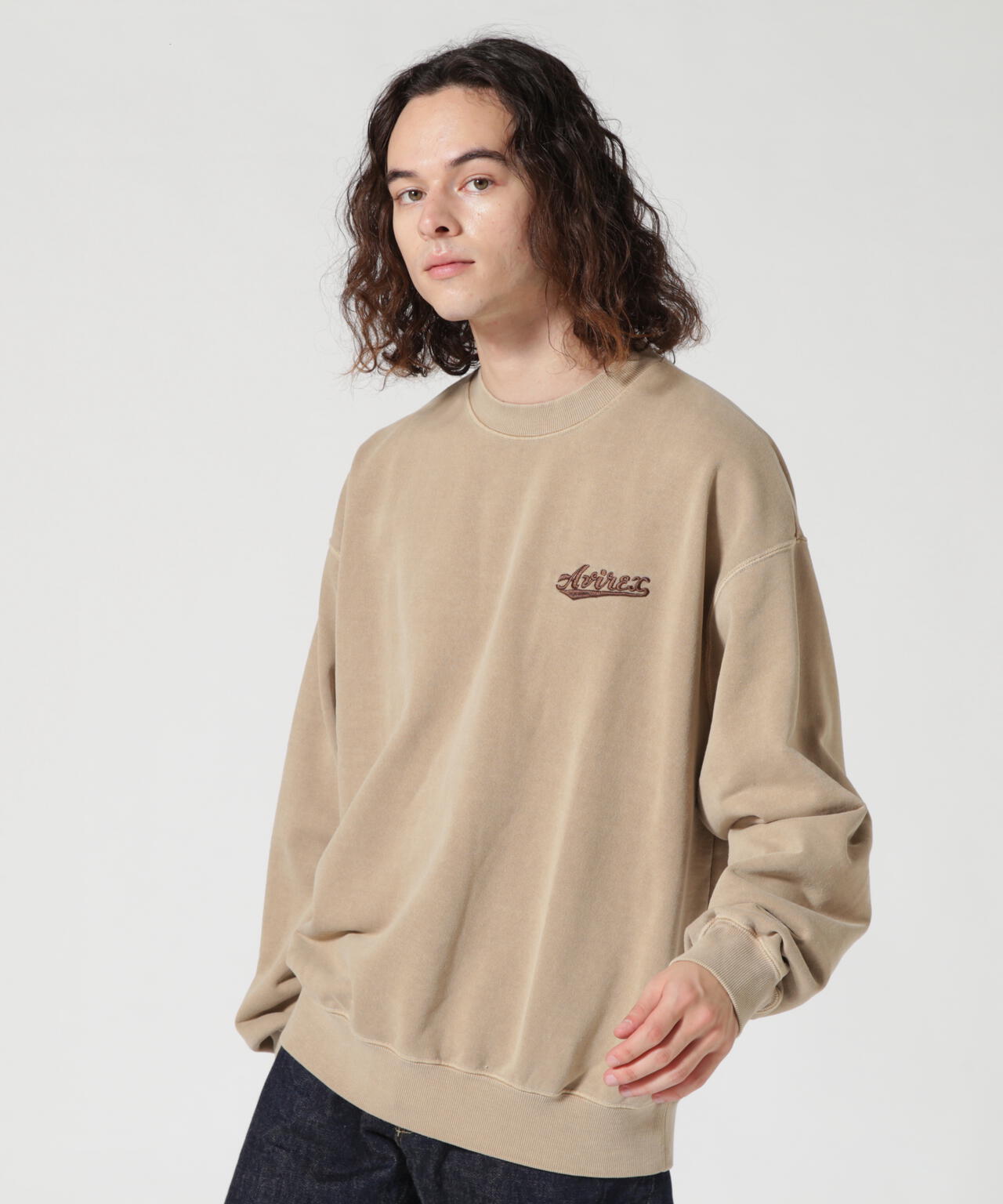 《WEB&DEPOT限定》PIGMENT DYED CREW NECK SWEAT / ピグメント ダイ クルーネック スウェット 