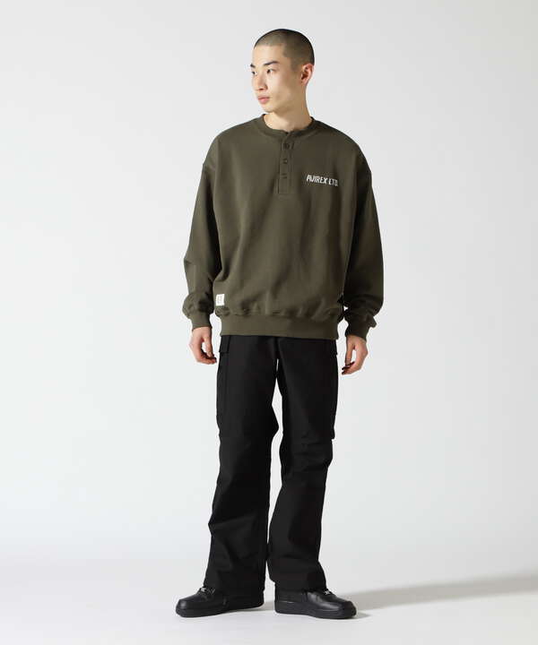 《WEB&DEPOT限定》HENLY NECK PENANT PATCHED SWEAT