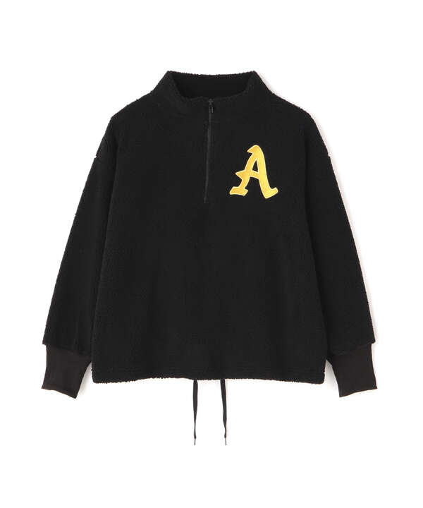 ハーフジップ エンブロイダリー トップス / L-L/S HALF ZIP EMBROIDERY TOPS