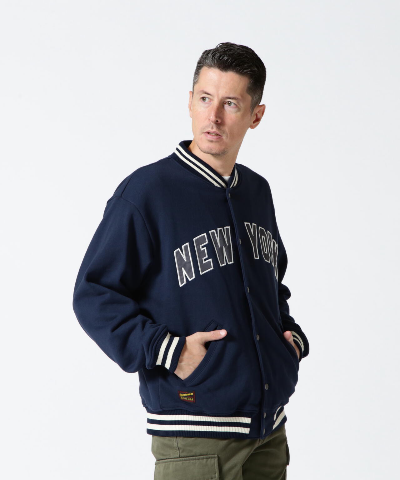 WEB＆DEPOT限定】SWEAT STADIUM JACKET 'AVIREX NYC' / スウェット