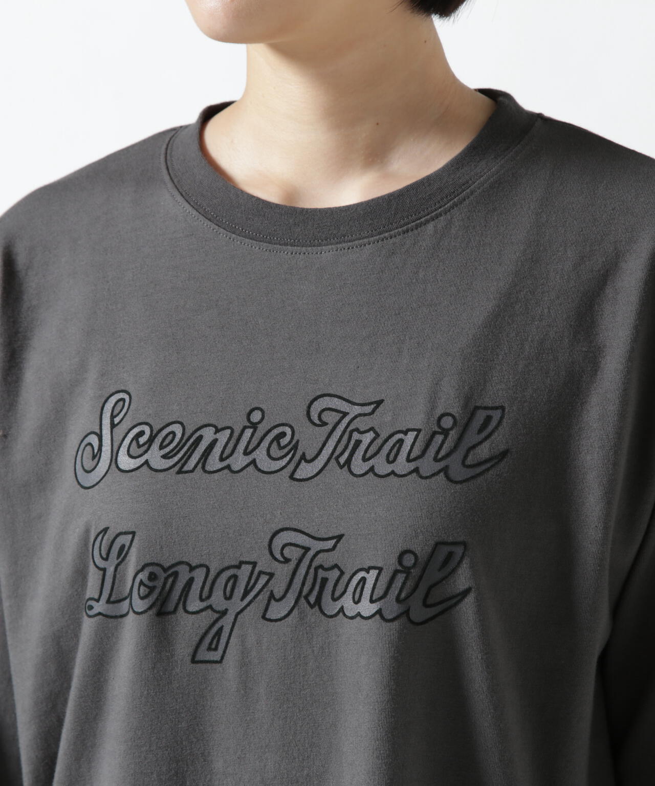 ≪直営店限定≫FLOCKEY×PRINT TUNIC T-SHIRT/ フロッキープリント チュニックTシャツ