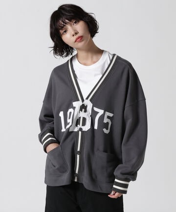 SWEAT PATCH CARDIGAN/ スウェットパッチカーディガン