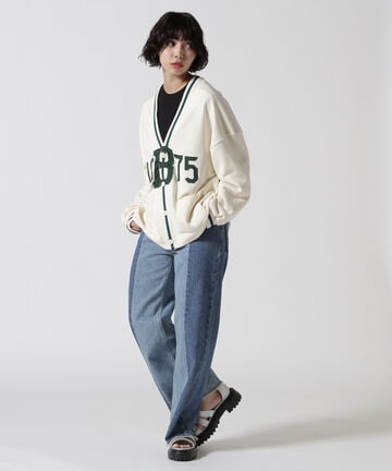 SWEAT PATCH CARDIGAN/ スウェットパッチカーディガン