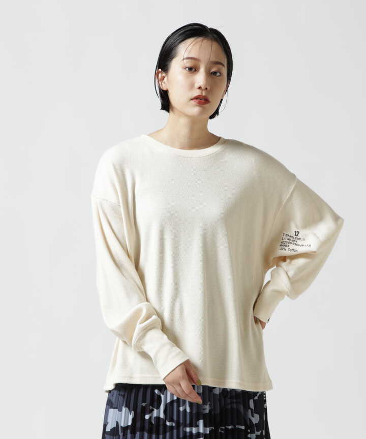 L/S HONEY COMBI PRINT PULLOVER/ ハニカムコンビプリントプルオーバー