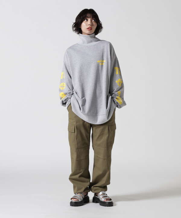 ≪WEB&DEPOT限定≫SWEAT SLEEVE PRINT PULLOVER/ スウェットスリーブプリントプルオーバー