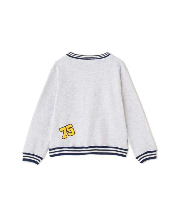 《KIDS》BASEBALL CREW NECK SWEAT/ベースボール ラインリブ クルーネック スウェット