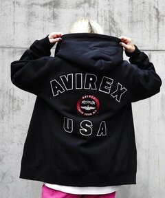 VARSITY LOGO SWEAT PARKA / バーシティ ロゴ スウェット