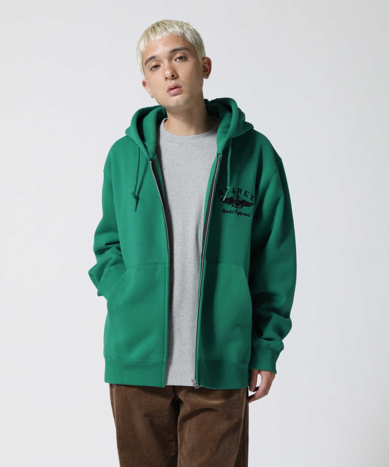 VARSITY LOGO SWEAT PARKA / バーシティ ロゴ スウェット パーカー | AVIREX ( アヴィレックス ) | US  ONLINE STORE（US オンラインストア）