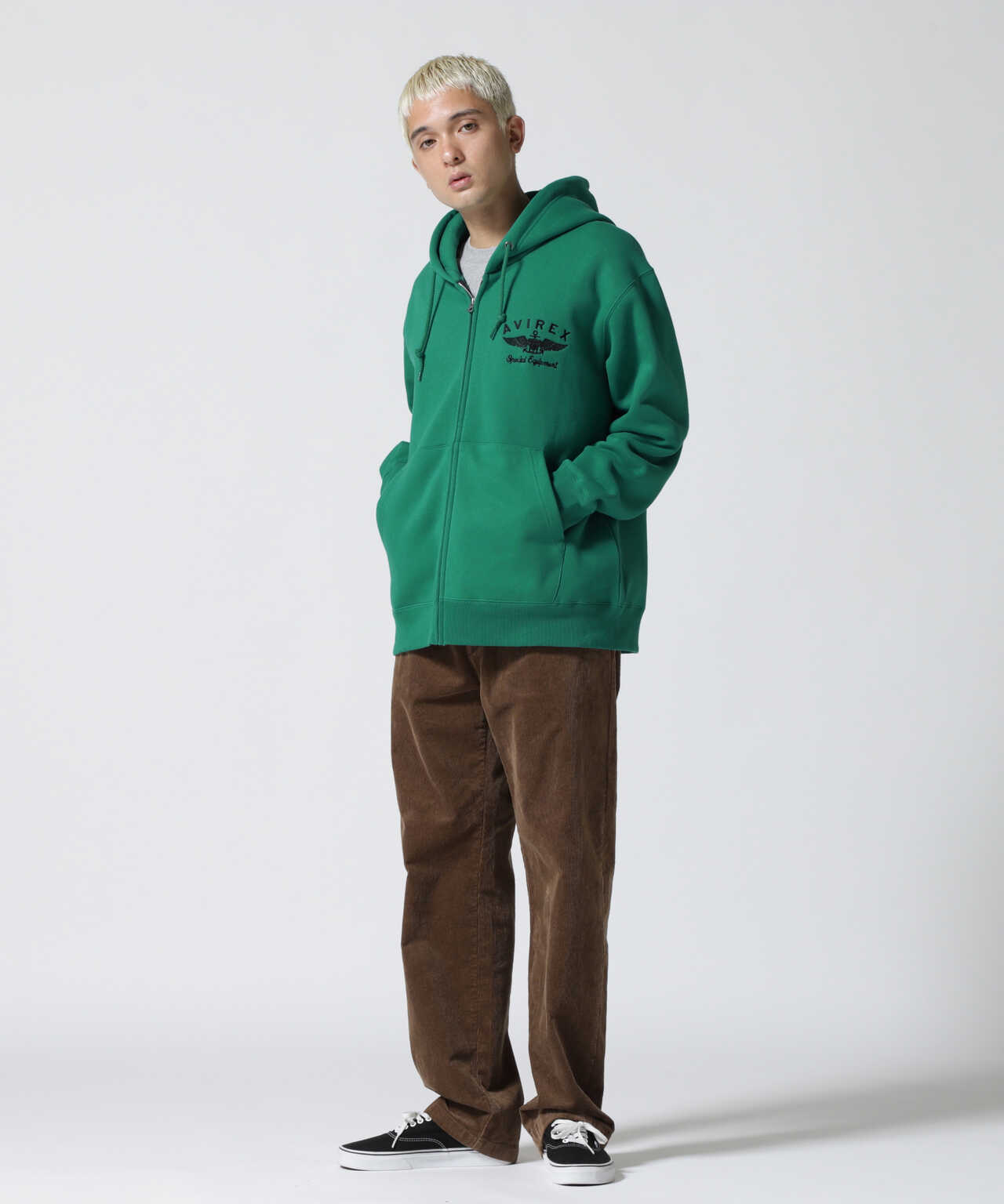 VARSITY LOGO SWEAT PARKA / バーシティ ロゴ スウェット パーカー