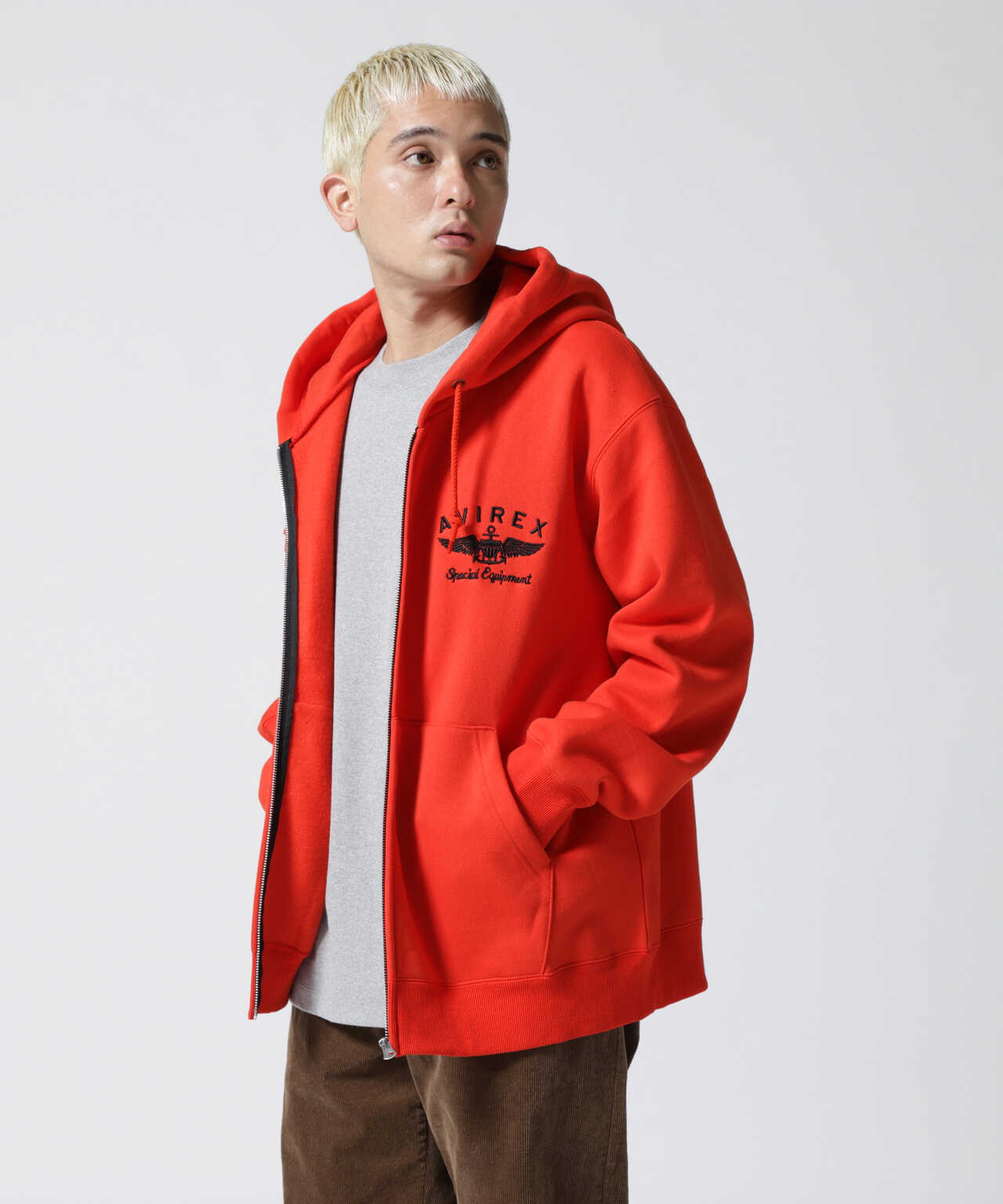 VARSITY LOGO SWEAT PARKA / バーシティ ロゴ スウェット パーカー