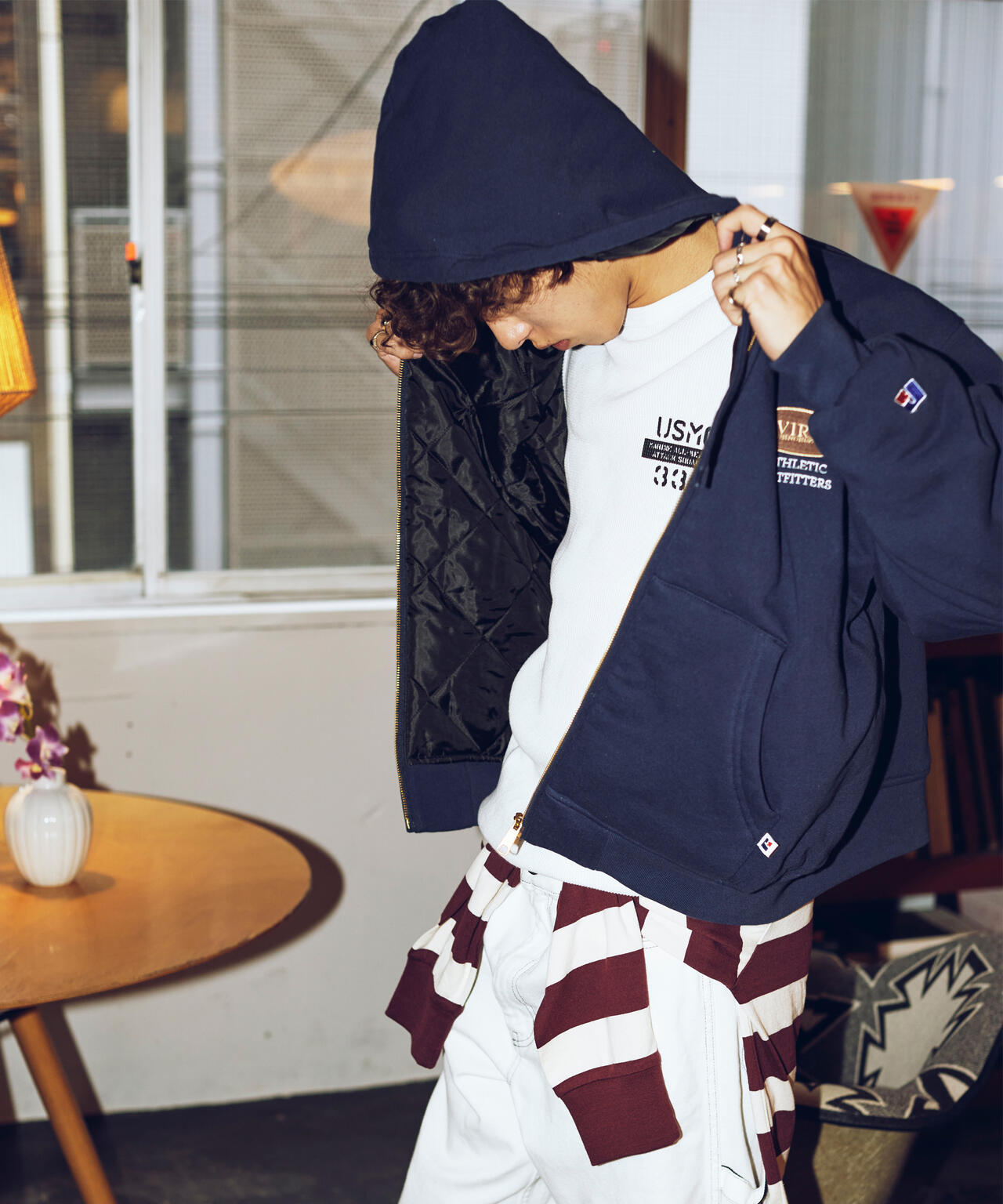 《RUSSELL ATHLETIC × AVIREX》ZIP UP PARKA / ジップ アップ パーカー