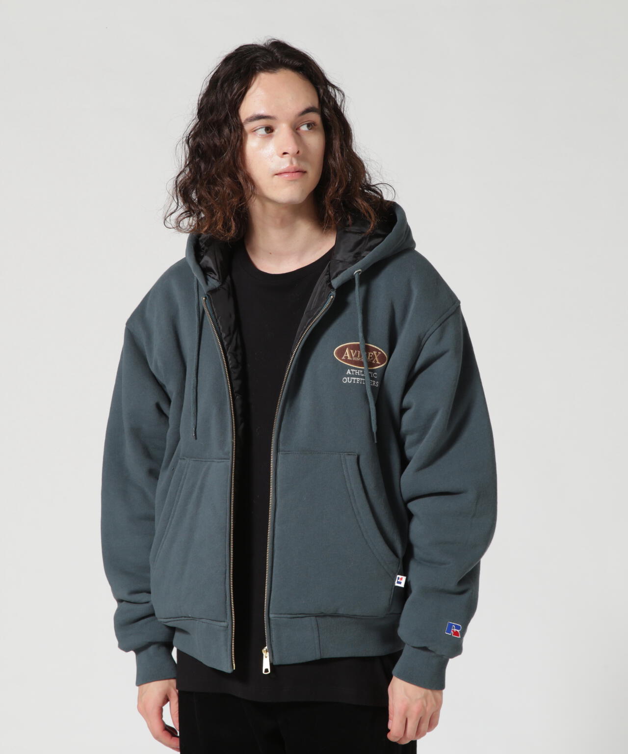 RUSSELL ATHLETIC × AVIREX》ZIP UP PARKA / ジップ アップ パーカー 