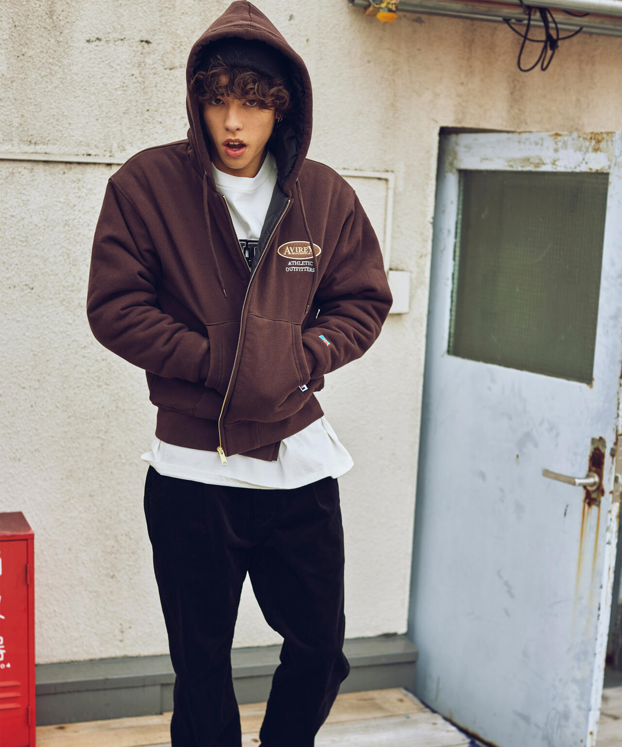 RUSSELL ATHLETIC × AVIREX》ZIP UP PARKA / ジップ アップ パーカー