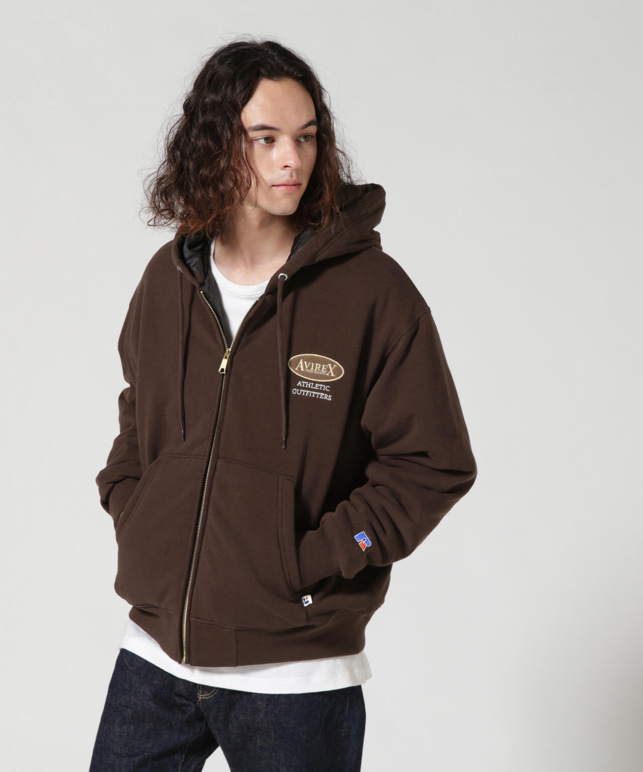 RUSSELL ATHLETIC × AVIREX》ZIP UP PARKA / ジップ アップ パーカー | AVIREX ( アヴィレックス )  | US ONLINE STORE（US オンラインストア）