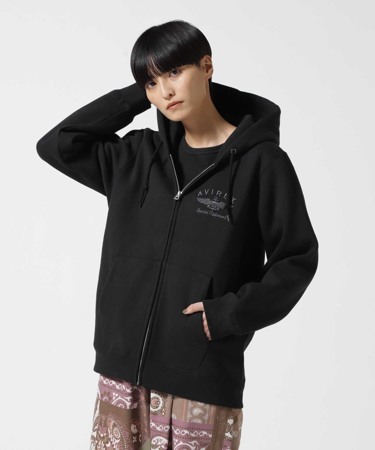 VARSITY LOGO SWEAT PARKA/ バーシティロゴスウェットパーカー 