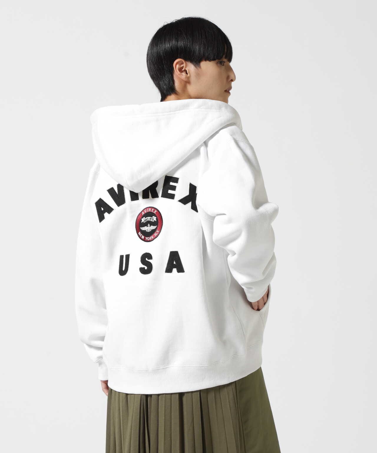 VARSITY LOGO SWEAT PARKA/ バーシティロゴスウェットパーカー