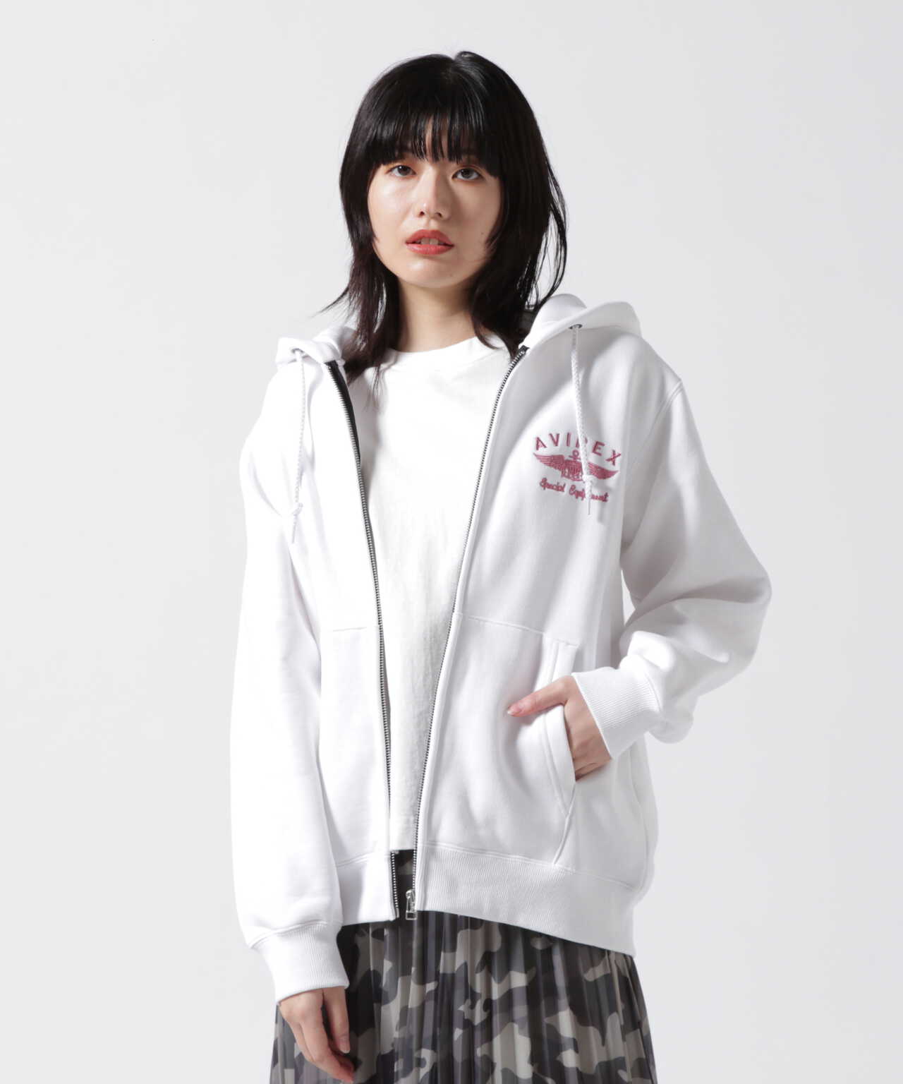 VARSITY LOGO SWEAT PARKA/ バーシティロゴスウェットパーカー