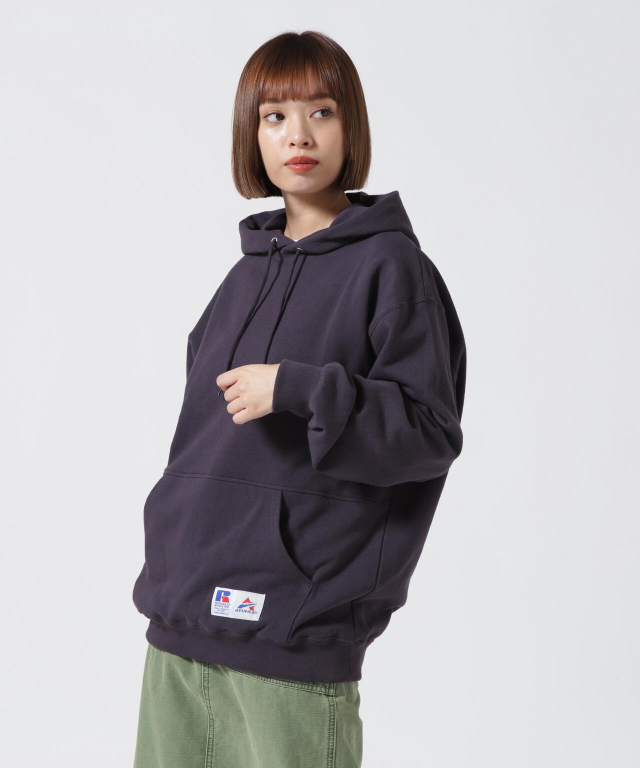 ≪RUSSELL ATHLETIC × AVIREX≫Women's PULL-OVER PARKA/ ウィメンズ プルオーバーパーカー