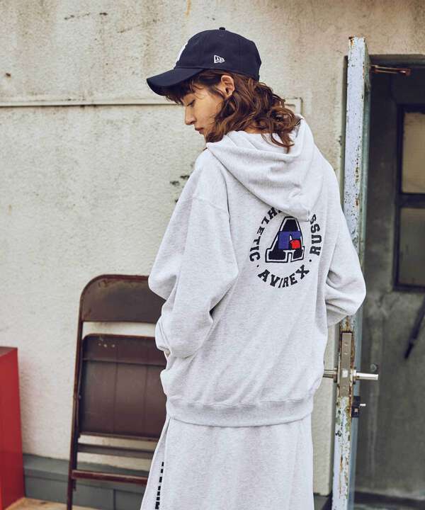 ≪RUSSELL ATHLETIC × AVIREX≫Women's PULL-OVER PARKA/ ウィメンズ プルオーバーパーカー