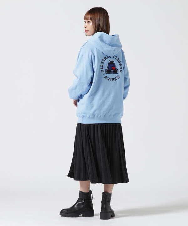 ≪RUSSELL ATHLETIC × AVIREX≫Women's PULL-OVER PARKA/ ウィメンズ プルオーバーパーカー