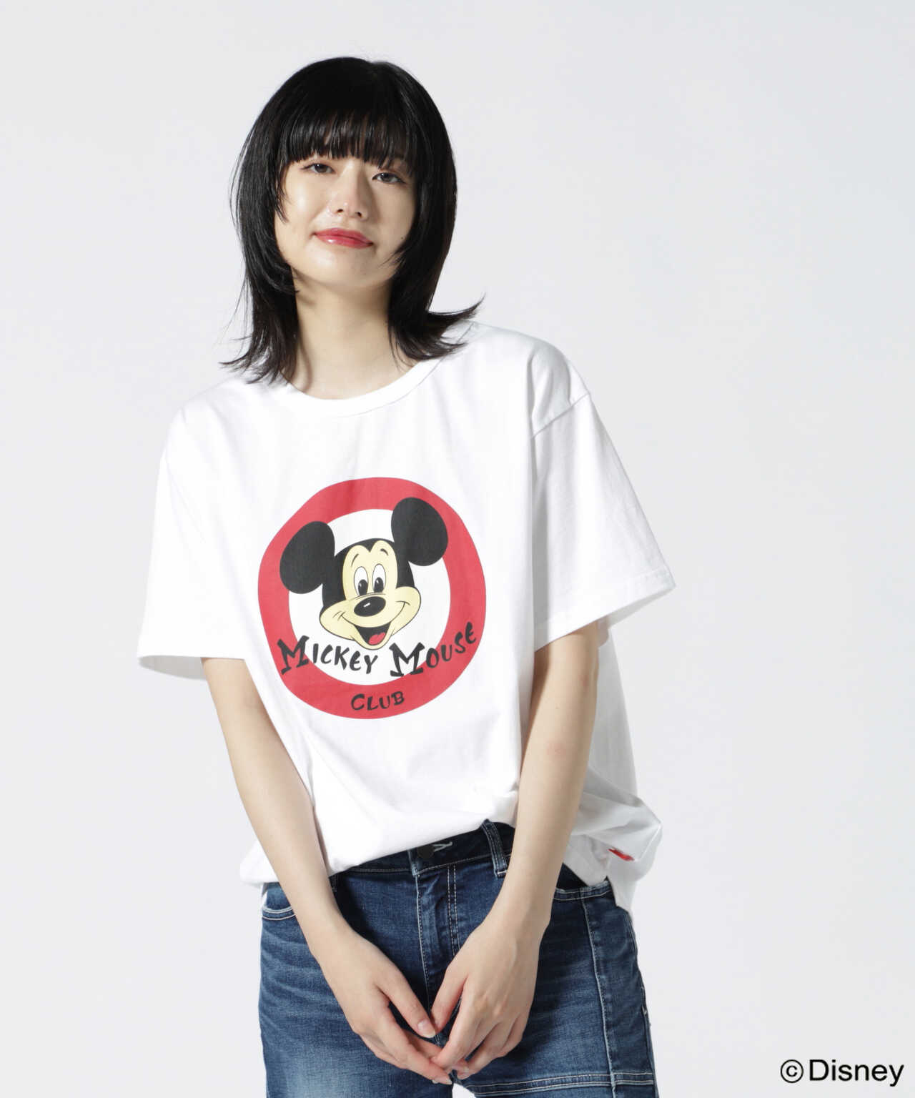 (新品)【AYAKANEKO×L’ESSAGE】MICKEY Tシャツ