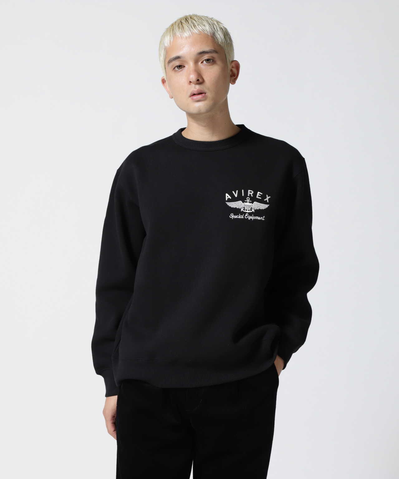 VARSITY LOGO CREW NECK SWEAT / バーシティ ロゴ クルーネック