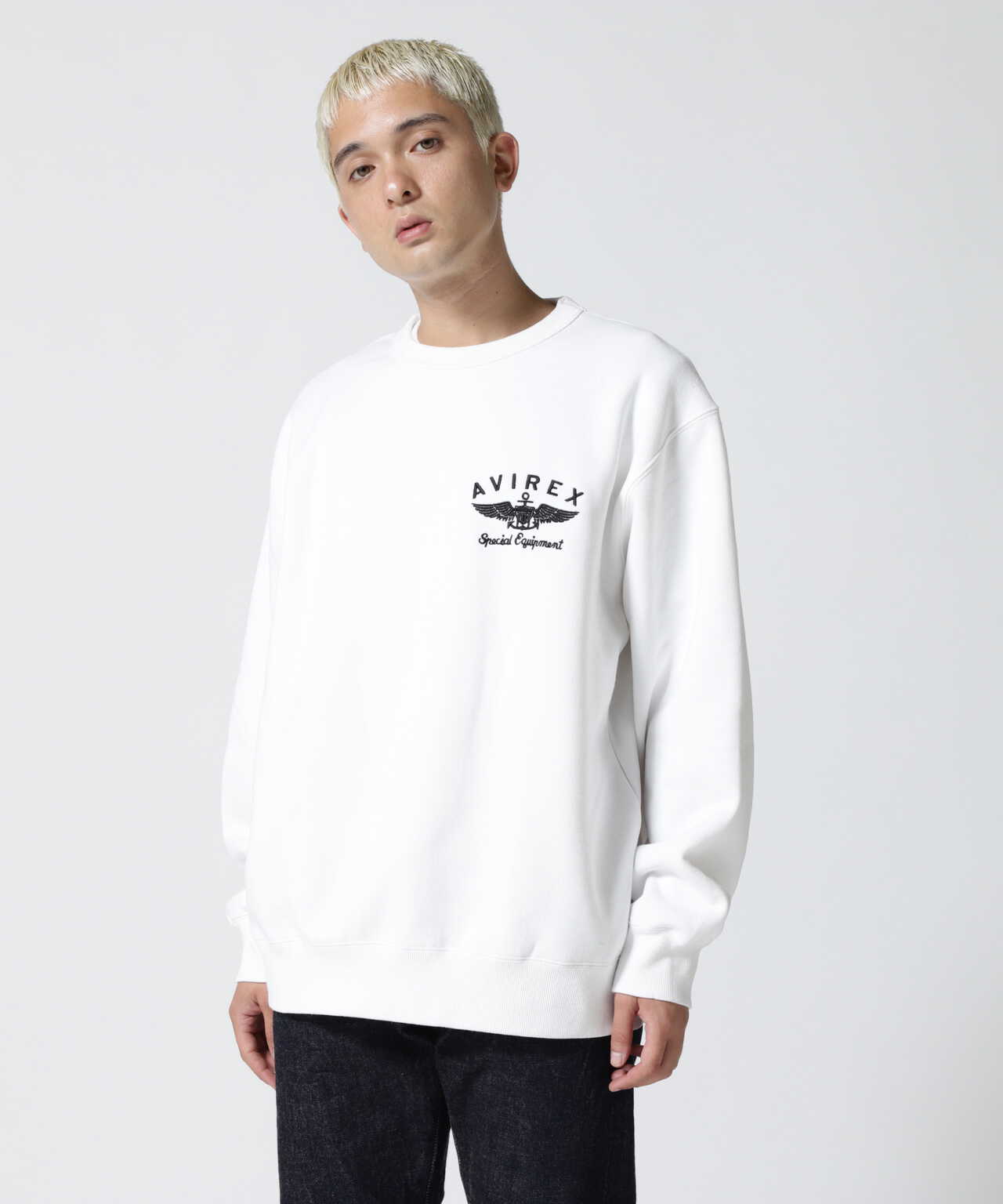 VARSITY LOGO CREW NECK SWEAT / バーシティ ロゴ クルーネック