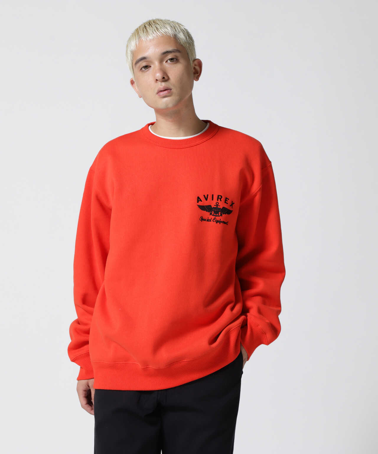 VARSITY LOGO CREW NECK SWEAT / バーシティ ロゴ クルーネック