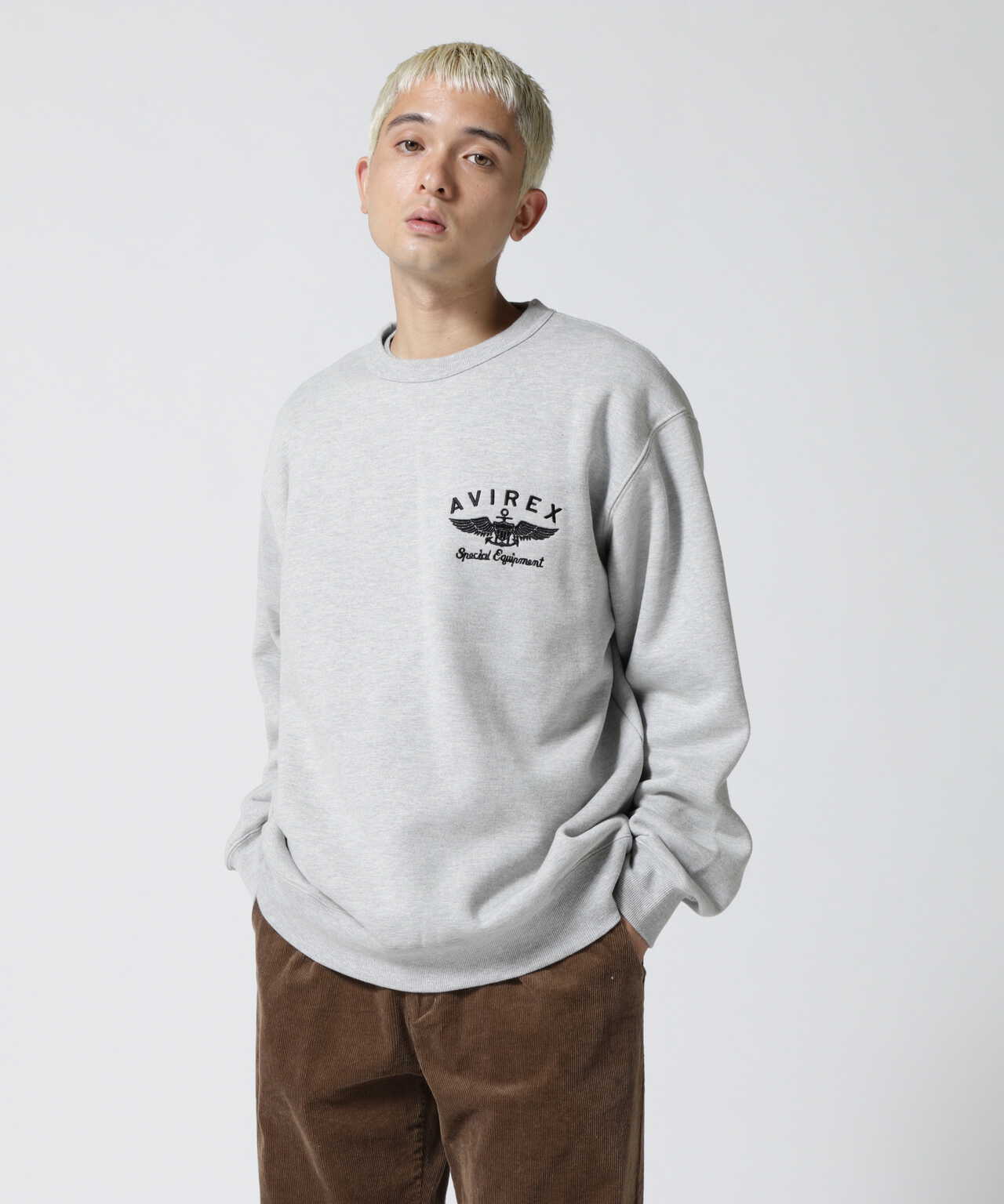 VARSITY LOGO CREW NECK SWEAT / バーシティ ロゴ クルーネック