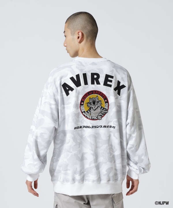 《新日本プロレス × AVIREX》SPECIAL CREW NECK SWEAT / スペシャル クルーネック スウェット