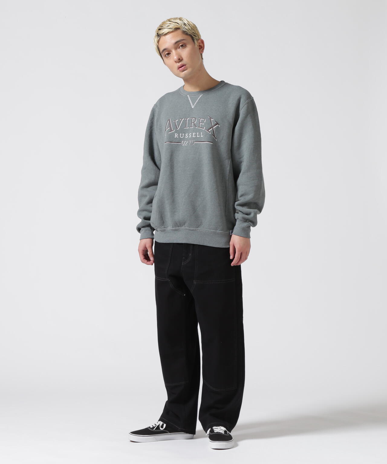 【RUSSELL ATHLETIC × AVIREX】CREW NECK SWEAT / クルーネック スウェット 