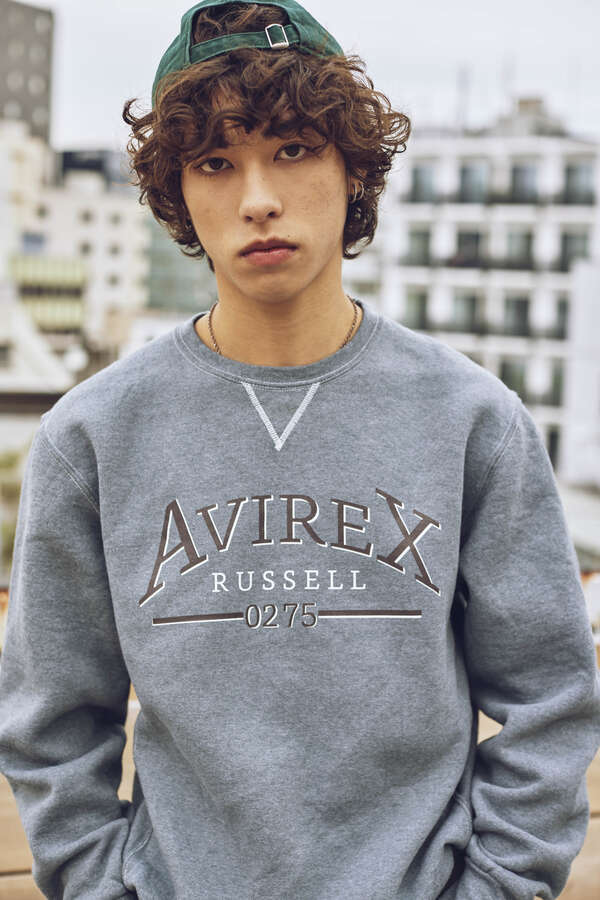 【RUSSELL ATHLETIC × AVIREX】CREW NECK SWEAT / クルーネック スウェット