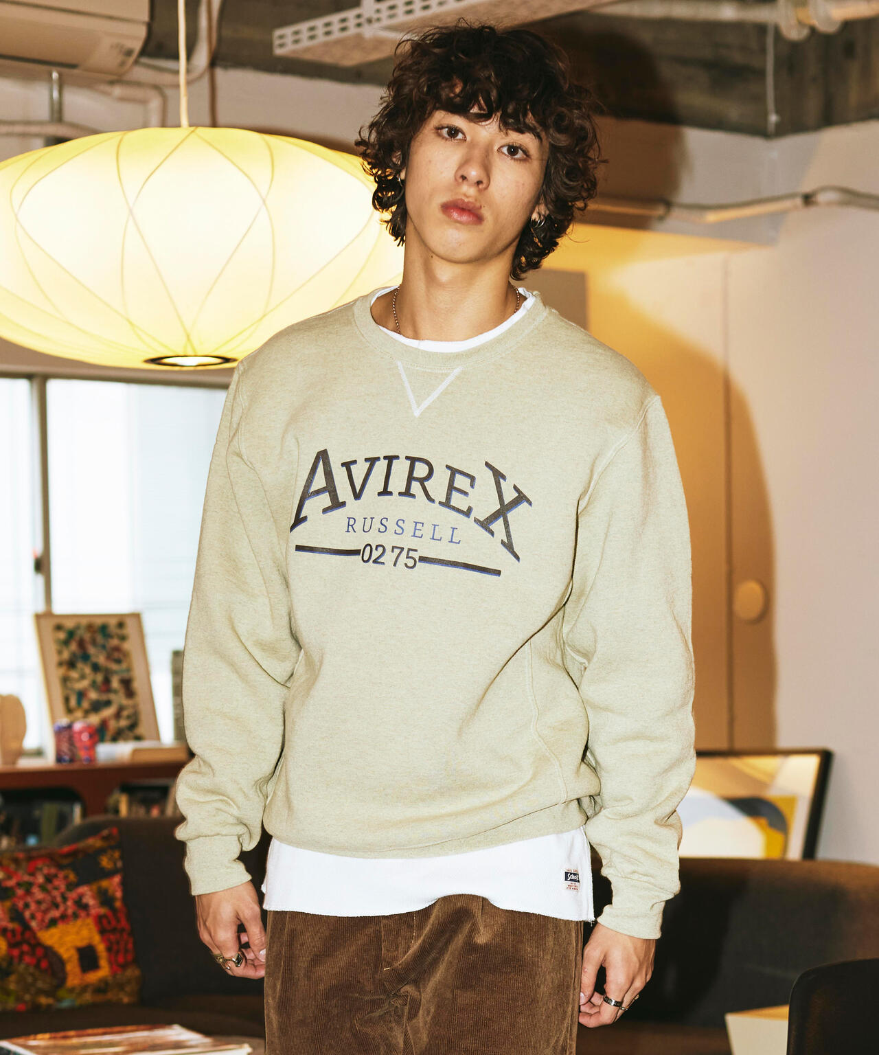 RUSSELL ATHLETIC × AVIREX】CREW NECK SWEAT / クルーネック 