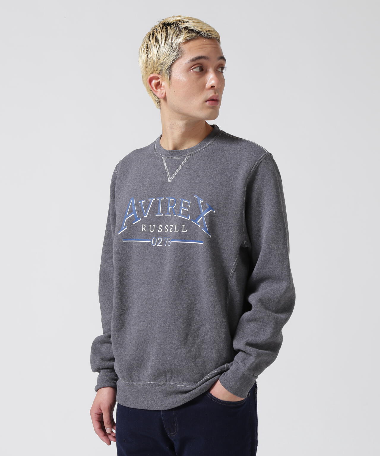 【RUSSELL ATHLETIC × AVIREX】CREW NECK SWEAT / クルーネック スウェット 