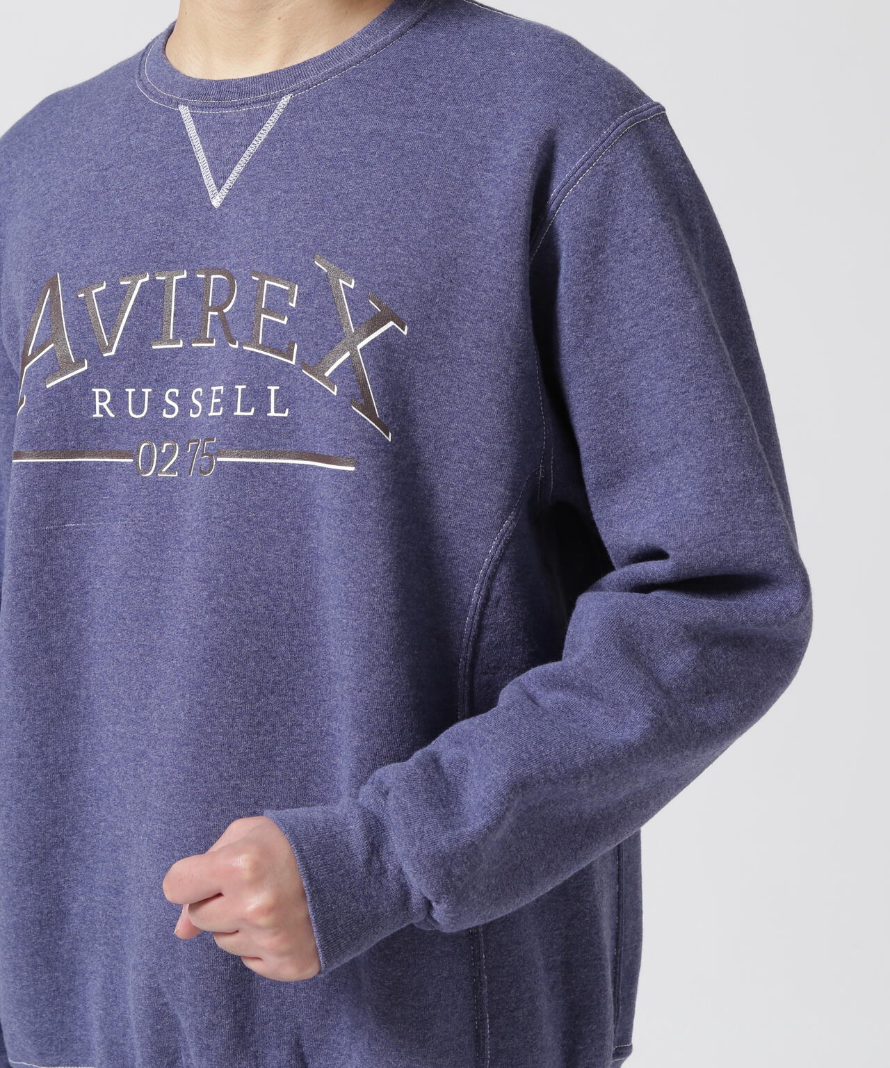 【RUSSELL ATHLETIC × AVIREX】CREW NECK SWEAT / クルーネック スウェット 