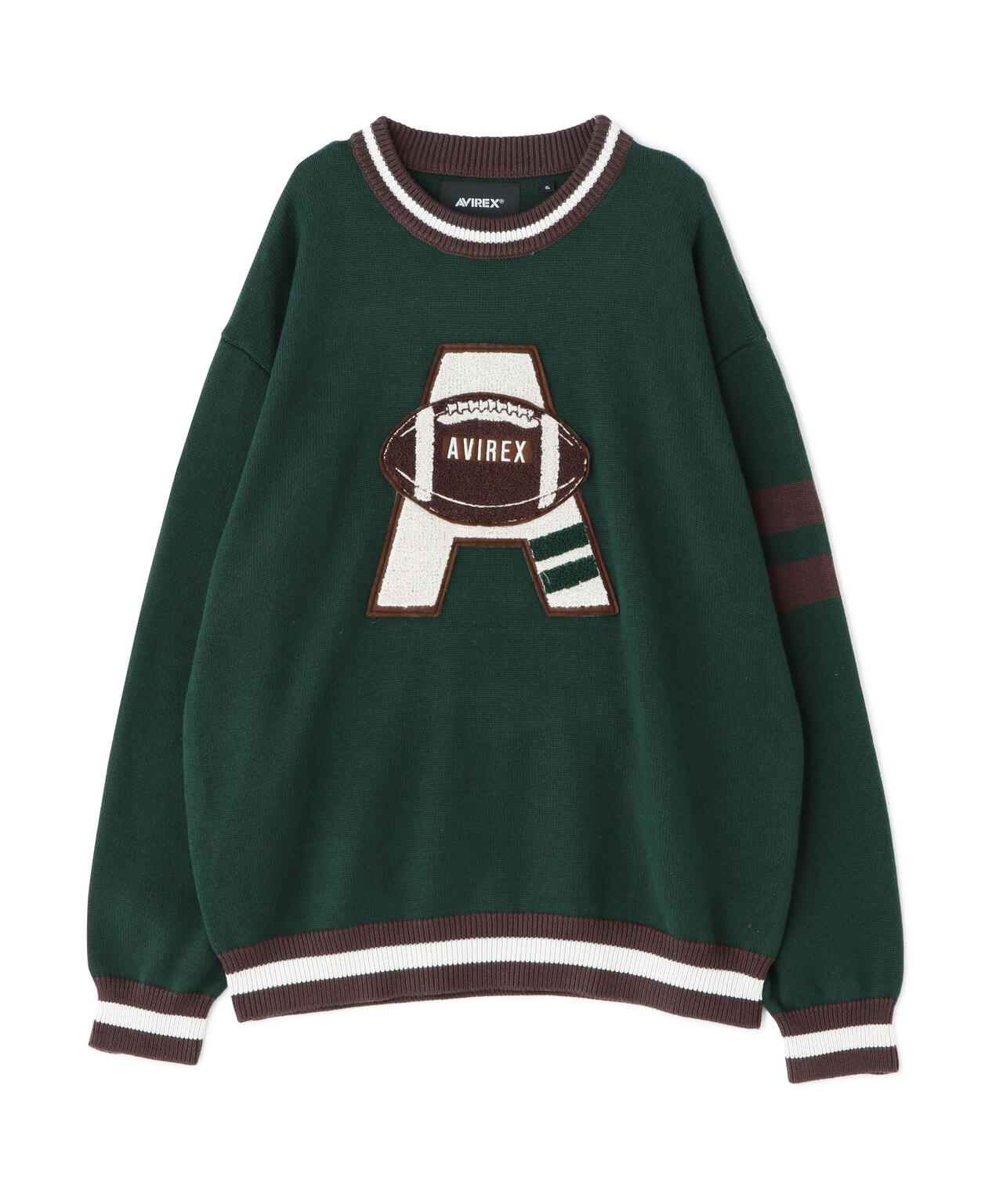 WEB&DEPOT限定》COLLEGE LINE KNIT / カレッジ ライン ニット | AVIREX