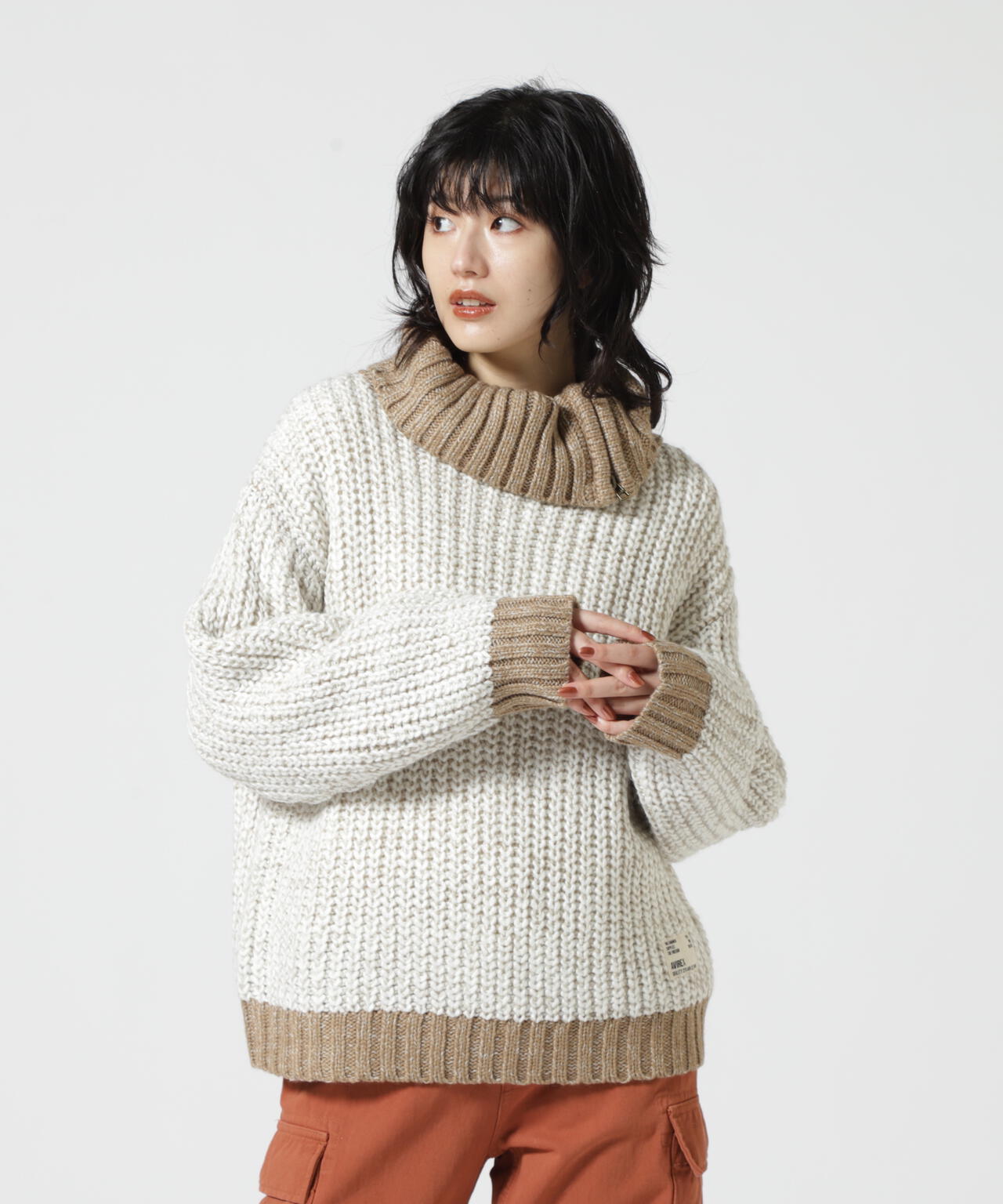 TURTLE MELANGE KNIT TOPS/ タートルメランジニットトップス | AVIREX