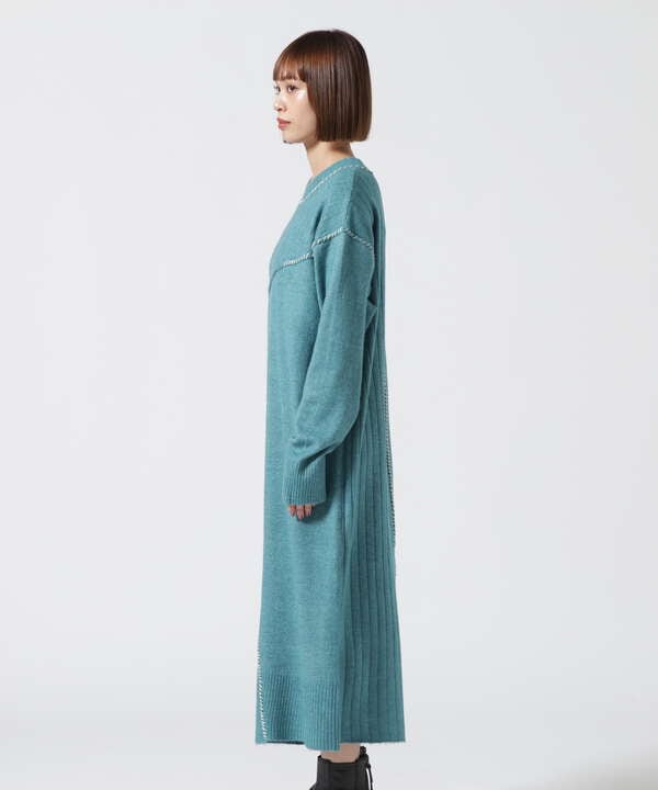 HAND STITCH KNIT ONEPIECE/ ハンドステッチ ニットワンピース