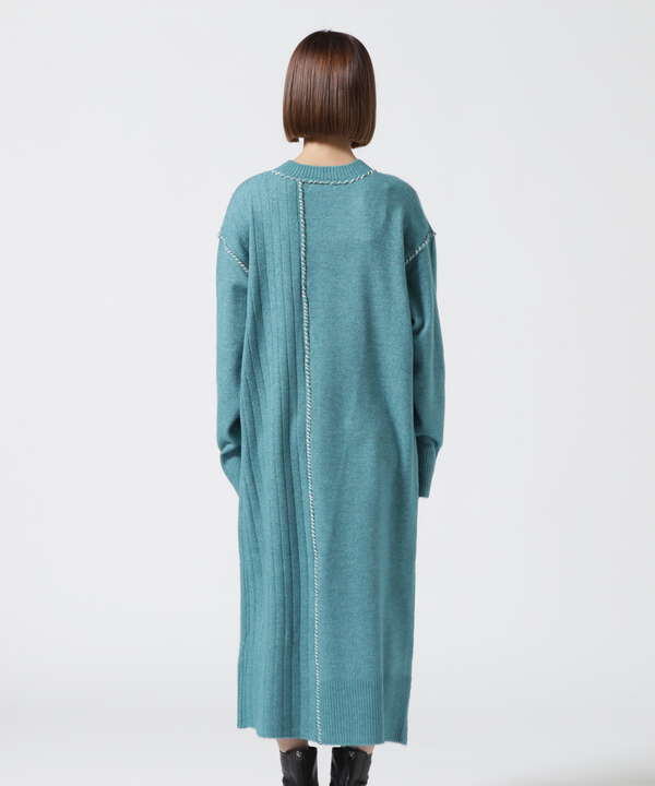 HAND STITCH KNIT ONEPIECE/ ハンドステッチ ニットワンピース