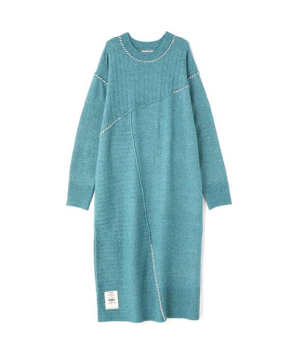 HAND STITCH KNIT ONEPIECE/ ハンドステッチ ニットワンピース