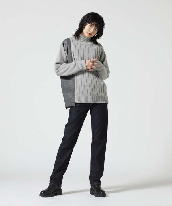 ≪WEB&DEPOT限定≫NYLON COMBI POCKET KNIT/ ナイロンコンビポケット