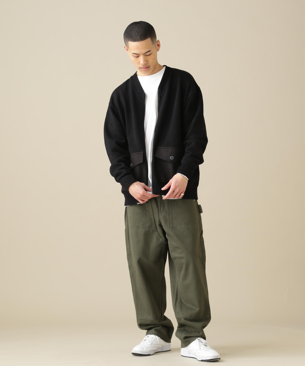 《WEB&DEPOT限定》COTTON COMMAND CARDIGAN / コットン コマンド カーディガン