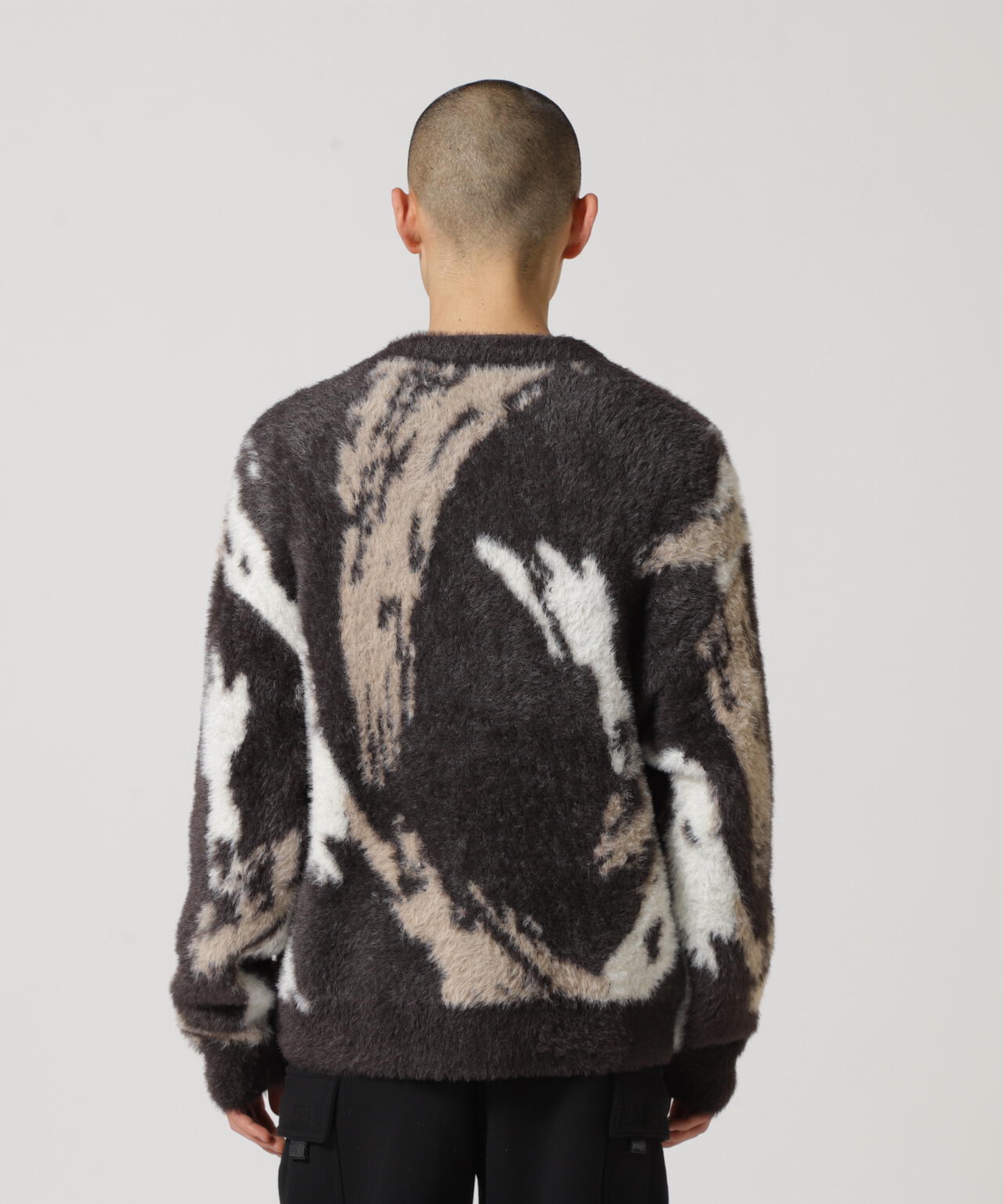 直営店限定】AVX NYLON SHAGGY CARDIGAN / ナイロン シャギー