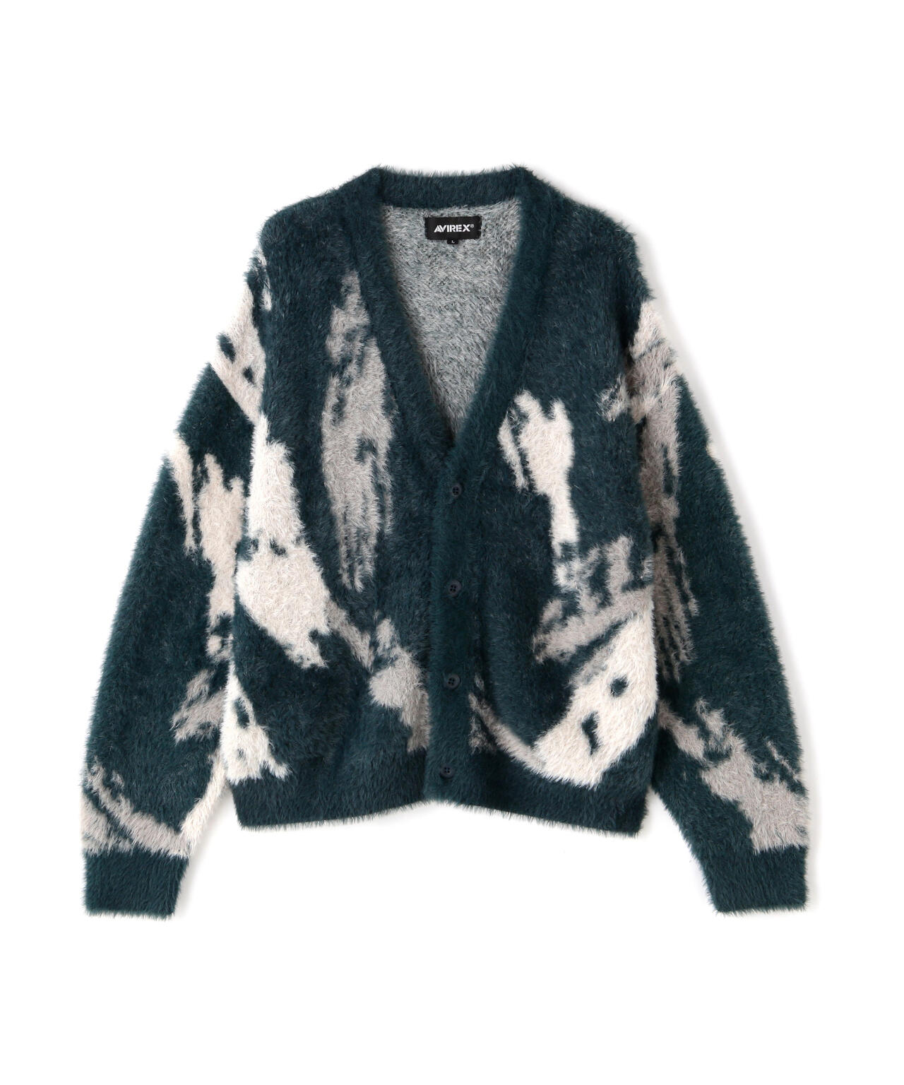 直営店限定】AVX NYLON SHAGGY CARDIGAN / ナイロン シャギー