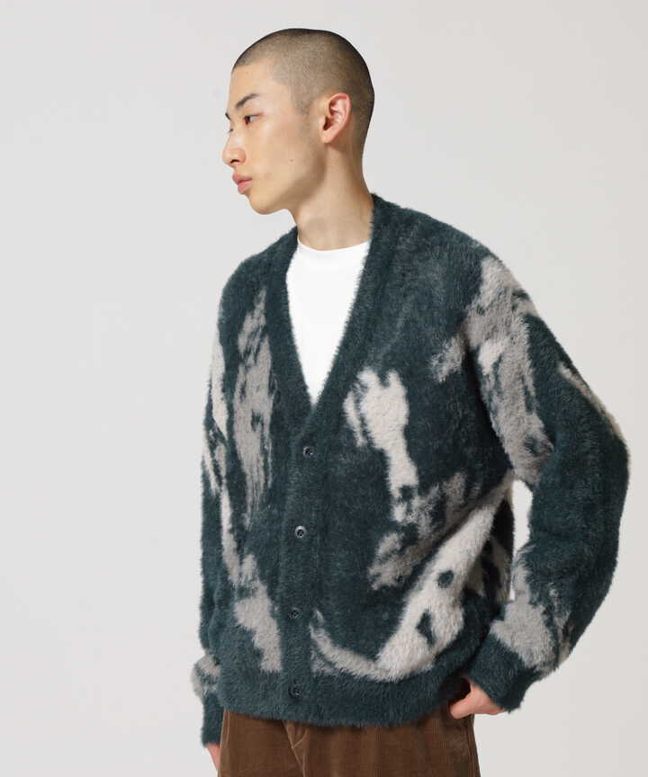 直営店限定】AVX NYLON SHAGGY CARDIGAN / ナイロン シャギー